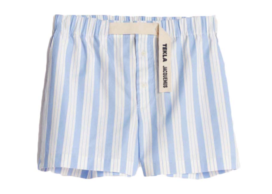 Jacquemus x Tekla Le Short Pyjama Blue White Stripe - FW22 - JP