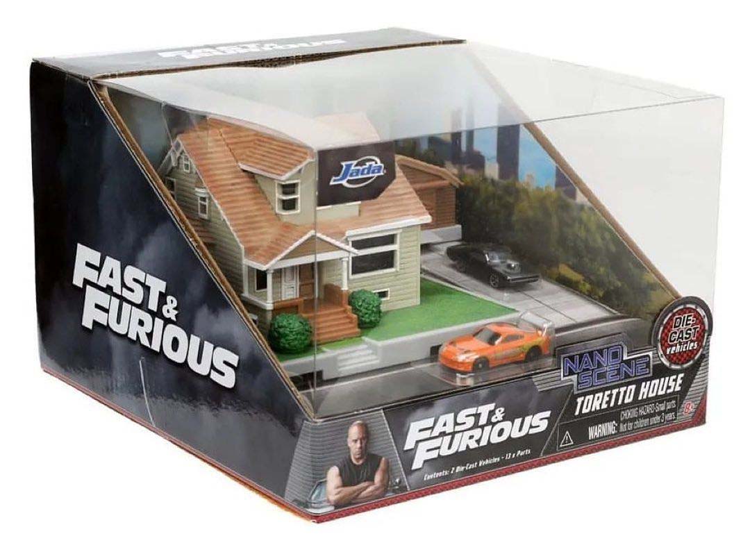 Jada Toys Nano Scene Fast & Furious Toretto House 1/87 Scale Diorama Figure
