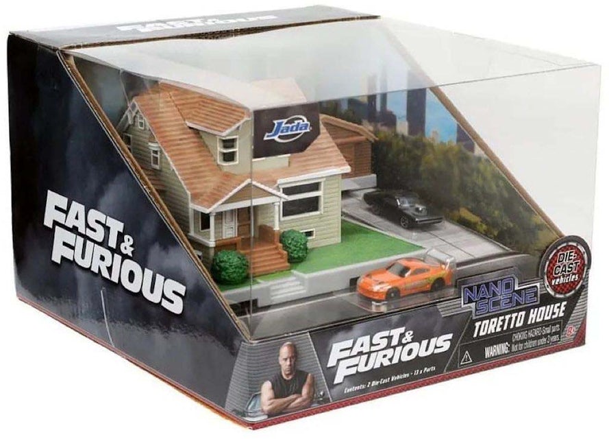 Jada Toys Nano Scene Fast & Furious Toretto House 1/87 Scale Diorama Figure  - US