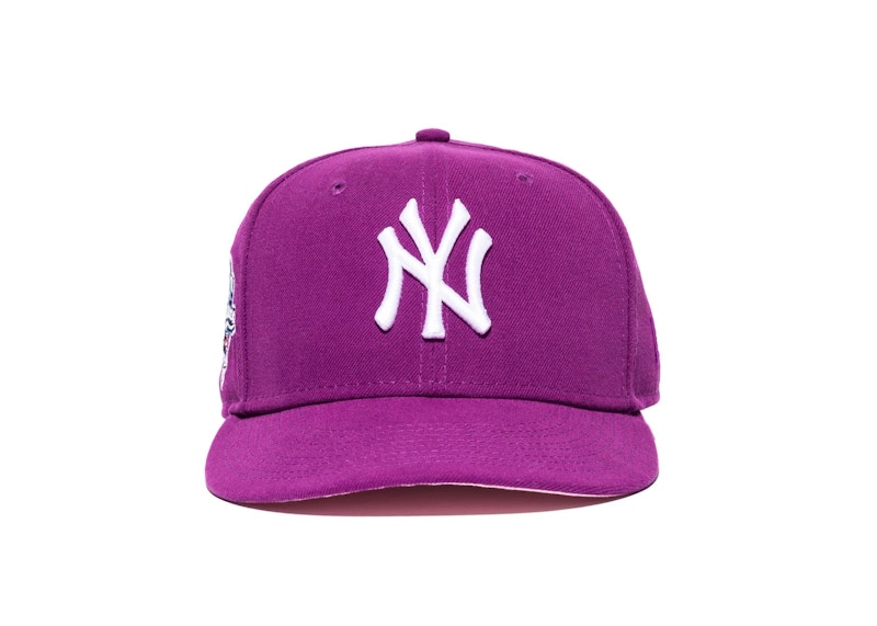 purple yankee hat