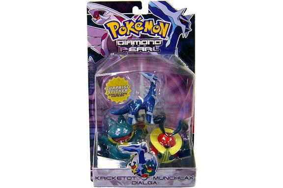 Jakks Pacific Pokemon Series 2 Dialga, Munchlax & Kricketot Figure (Set of 3)