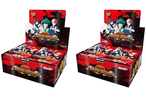 Jasco UniVersus My Hero Academia CCG Crimson Rampage 1st Edition Booster Box 2x Lot - US Jasco UniVersus My Hero Academia CCG Crimson Rampage 1st Edition Booster Box 2x Lot - US