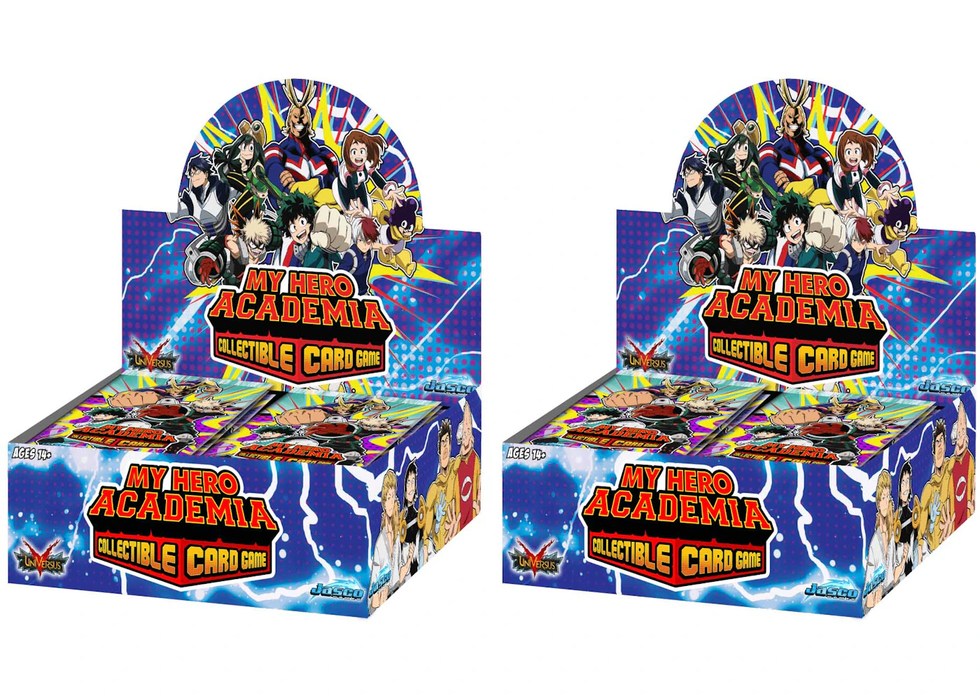 Jasco UniVersus My Hero Academia CCG Unlimited Booster Box 2x Lot - US Jasco UniVersus My Hero Academia CCG Unlimited Booster Box 2x Lot - US