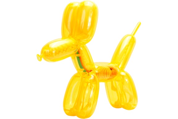Jason Freeny 4D Master Funny Anatomy Balloon Dog Figure Clear Orange