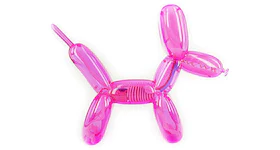 Jason Freeny 4D Master Funny Anatomy Balloon Dog Figure Clear Pink