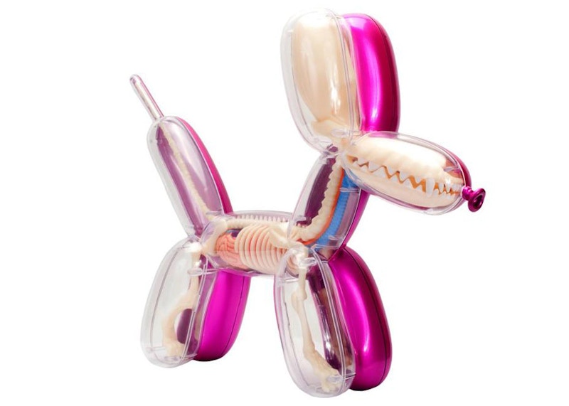 Jason Freeny 4D Master Funny Anatomy Balloon Dog Figure Metallic Pink US