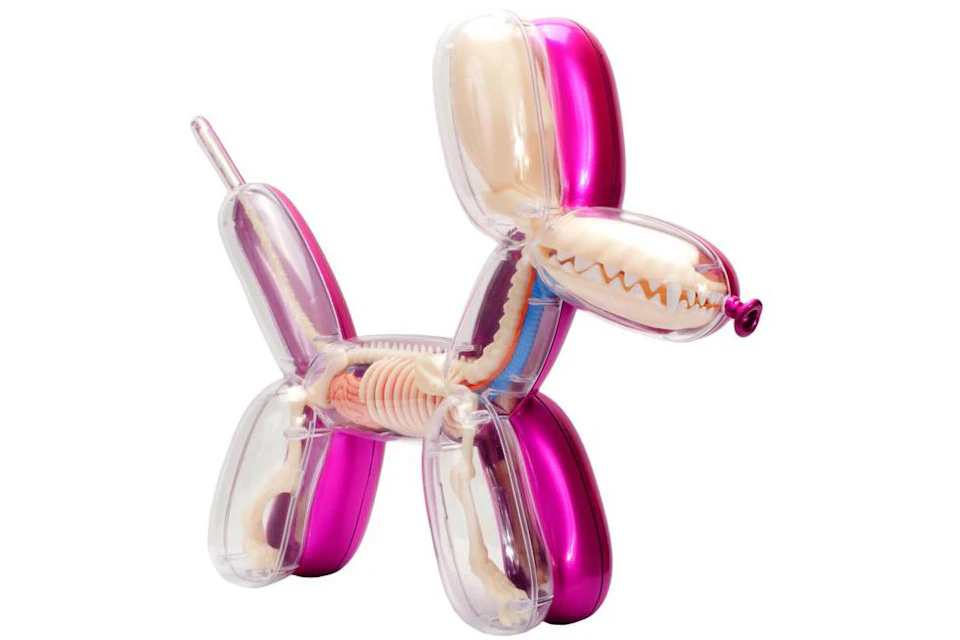Jason Freeny 4D Master Funny Anatomy Balloon Dog Figure Metallic Pink