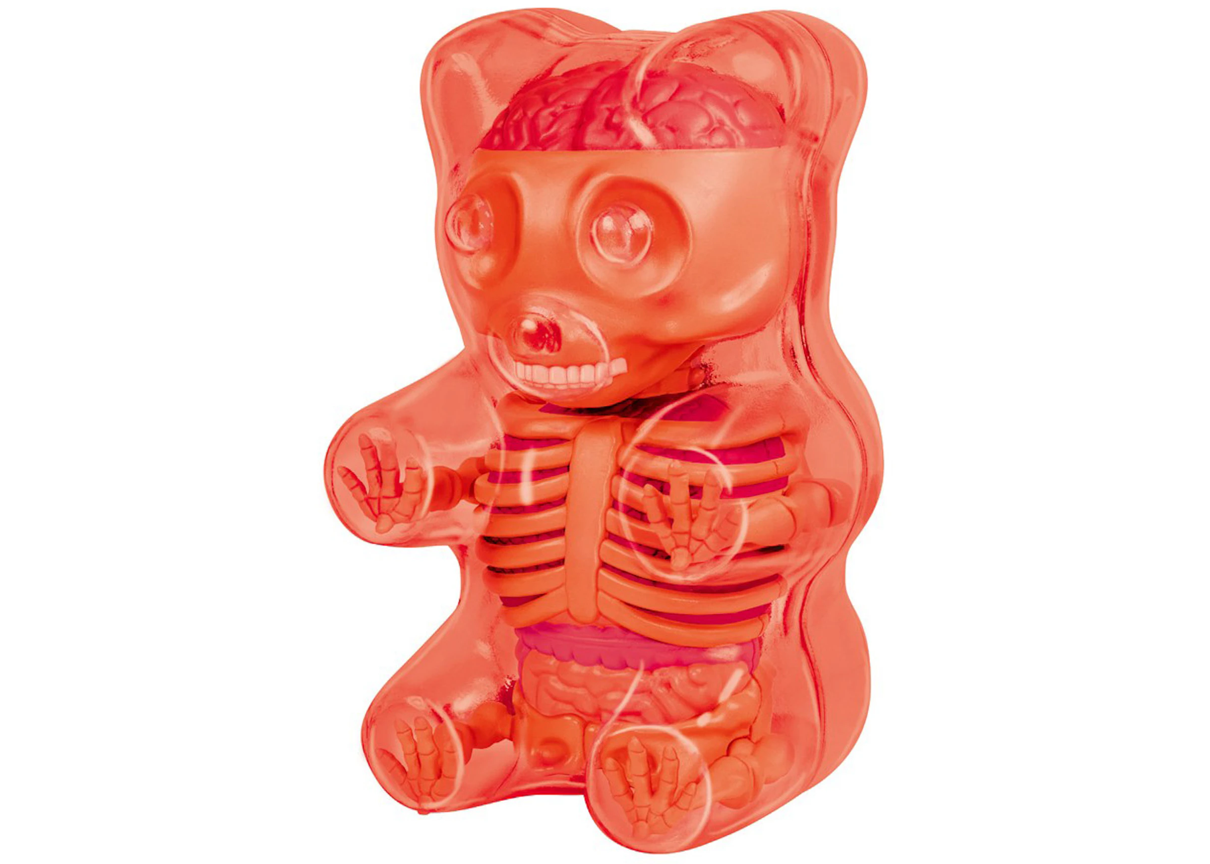 Jason Freeny 4D Master Funny Anatomy Gummy Bear Figure Clear Red - US