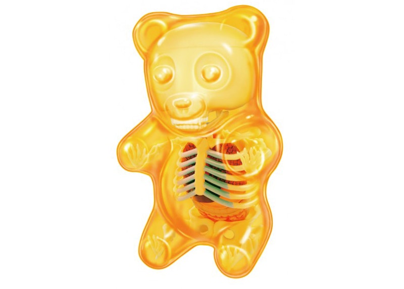 Jason Freeny 4D Master Funny Anatomy Gummy Bear Figure Clear