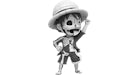 Jason Freeny Hidden Dissectables One Piece - Luffy (Manga Mono) Figura