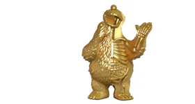 Jason Freeny Cookie Monster Chase Figure Gold