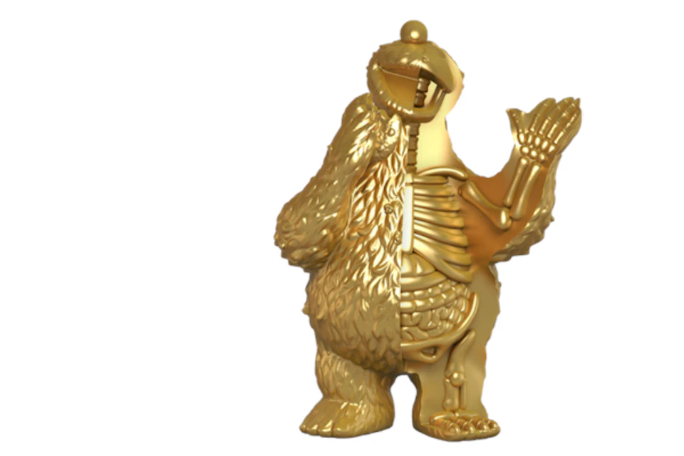 Jason Freeny Cookie Monster Chase Figure Gold