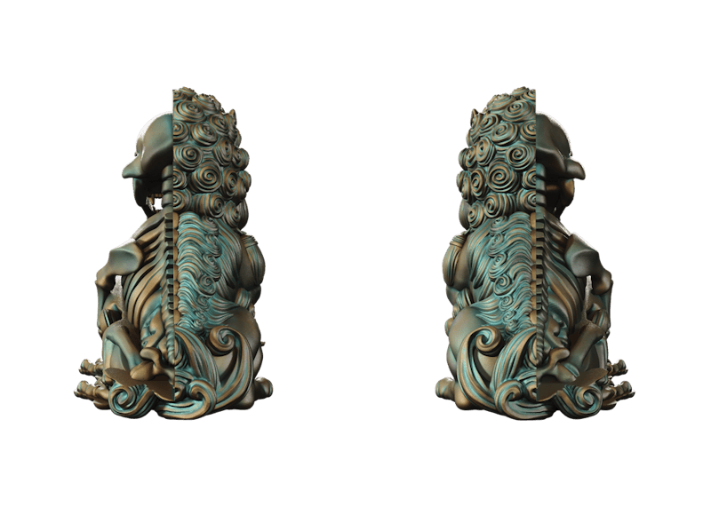 Jason Freeny Mighty Jaxx XXRay Plus Foo Dogs Figuren, Doppelset