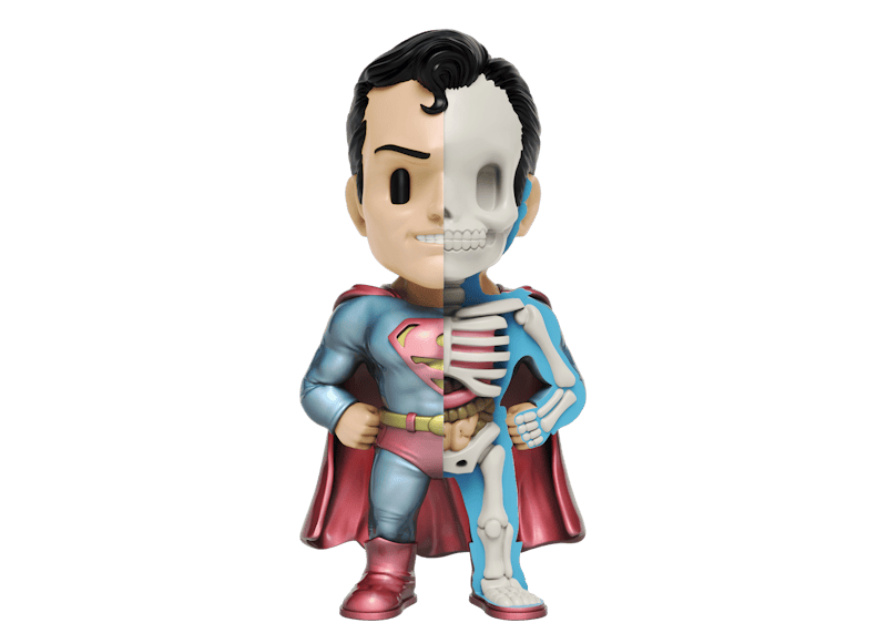 Jason Freeny Mighty Jaxx XXRay Plus Superman Figure Metallic