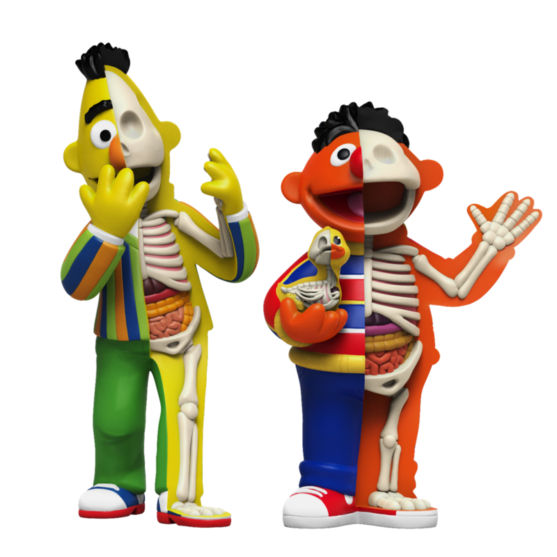 人気特価Mighty Jaxx XXRAY Ernie & Bert (2体セット) コミック・アニメ