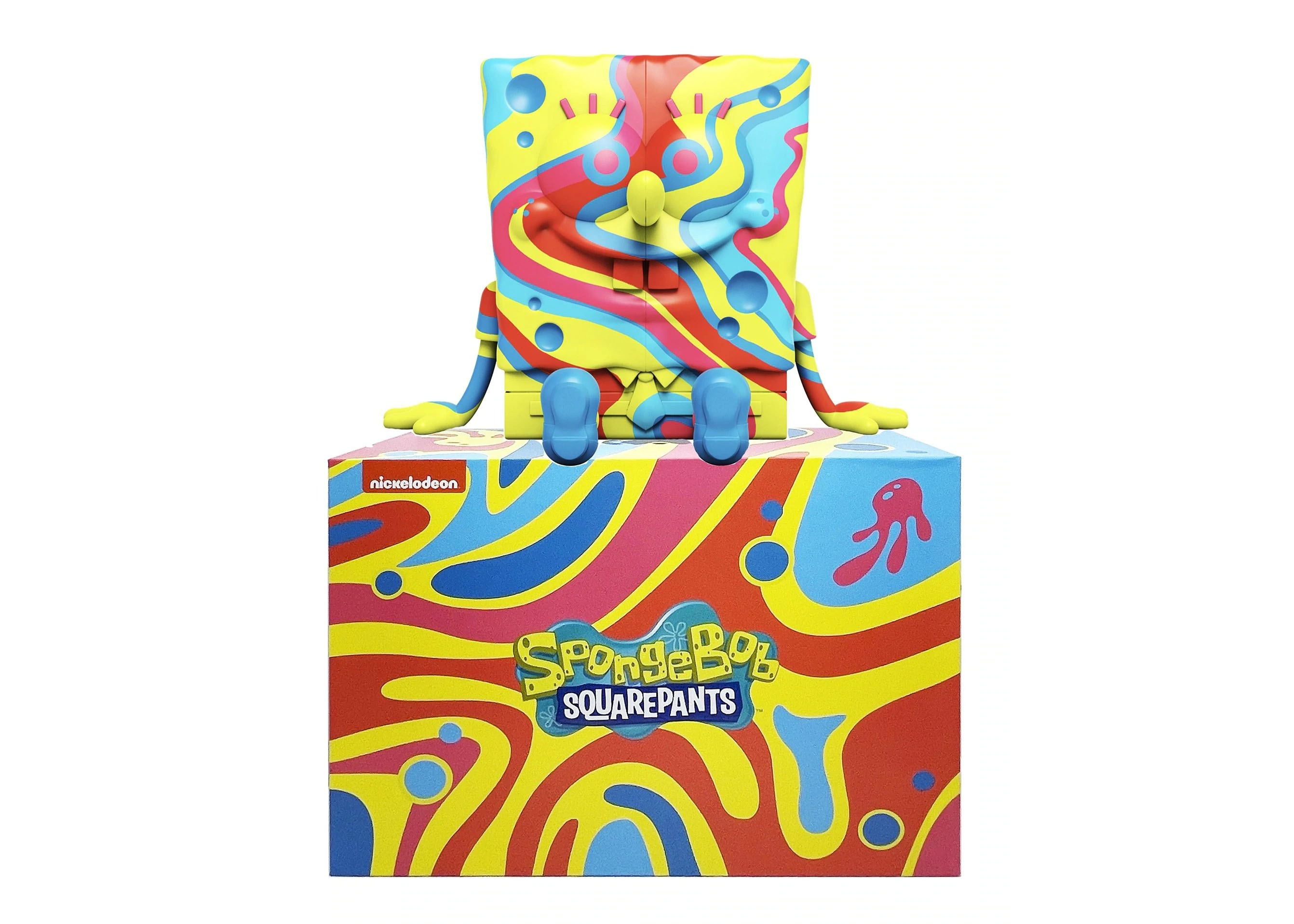 Jason Freeny x Mighty Jaxx Spongebob Squarepants XXPOSED Figure Rainbow  Swirl