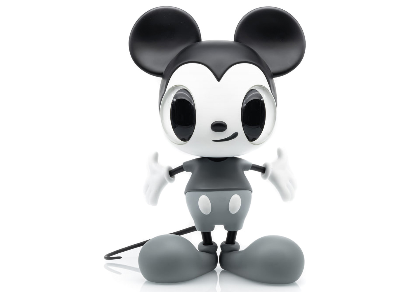 Javier Calleja x Disney Mickey Mouse Now & Future Sofubi Figure (Edition of  350) Grey