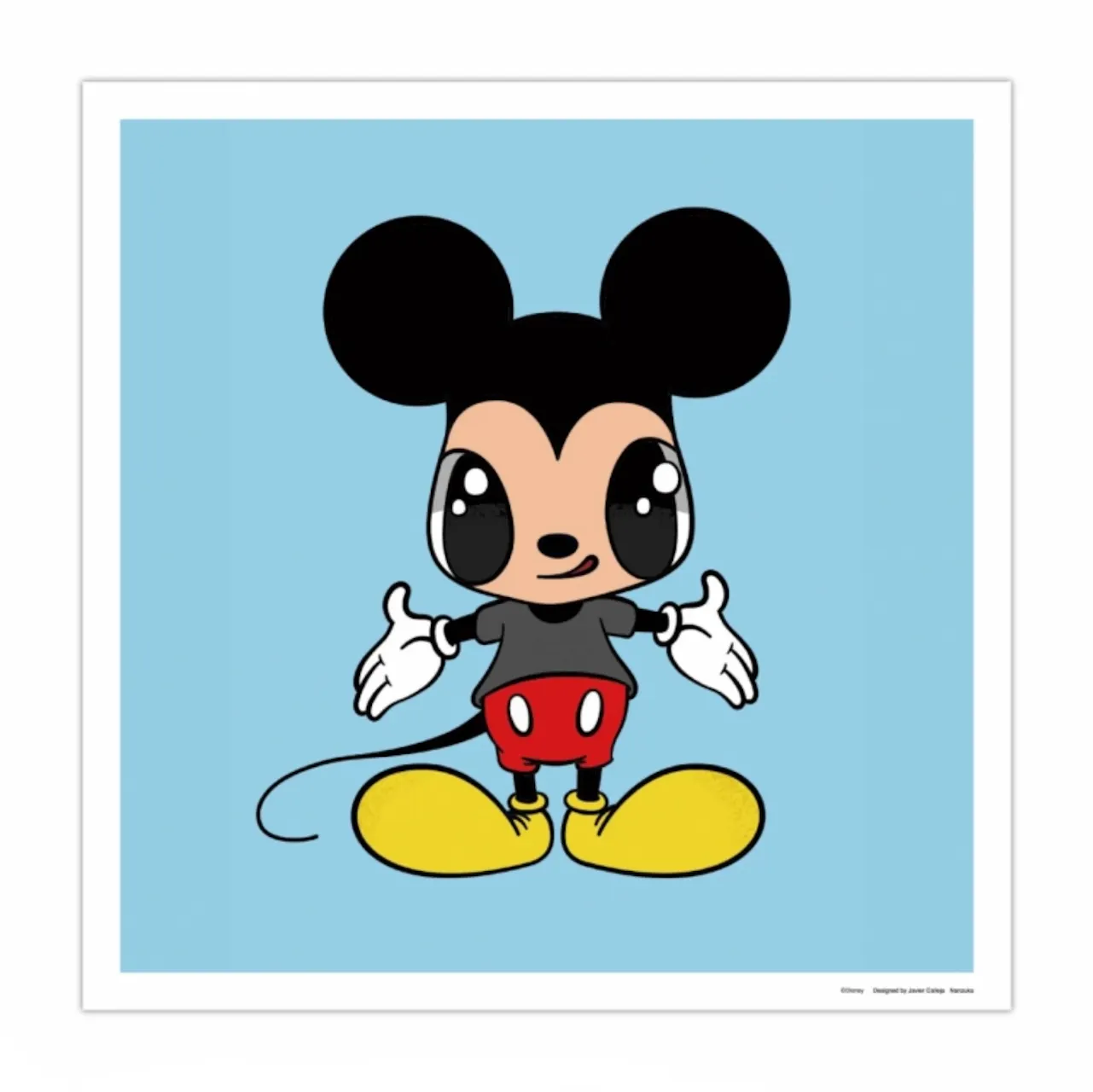 Javier Calleja x Disney Mickey Mouse Poster Blue - FW21 - CN