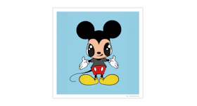 Javier Calleja x Disney Mickey Mouse Poster Blue