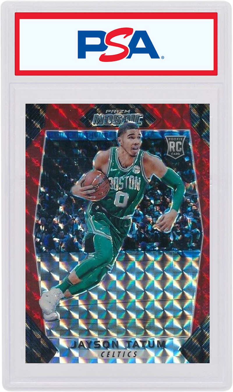 Jayson Tatum 2017 Panini Prizm Mosaic Rookie Red #20 (PSA or BGS Graded)