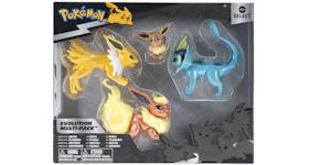 Jazwares Pokemon Select Eevee, Flareon, Jolteon & Vaporeon Target Exclusive Evolution Figure (Set of 4)