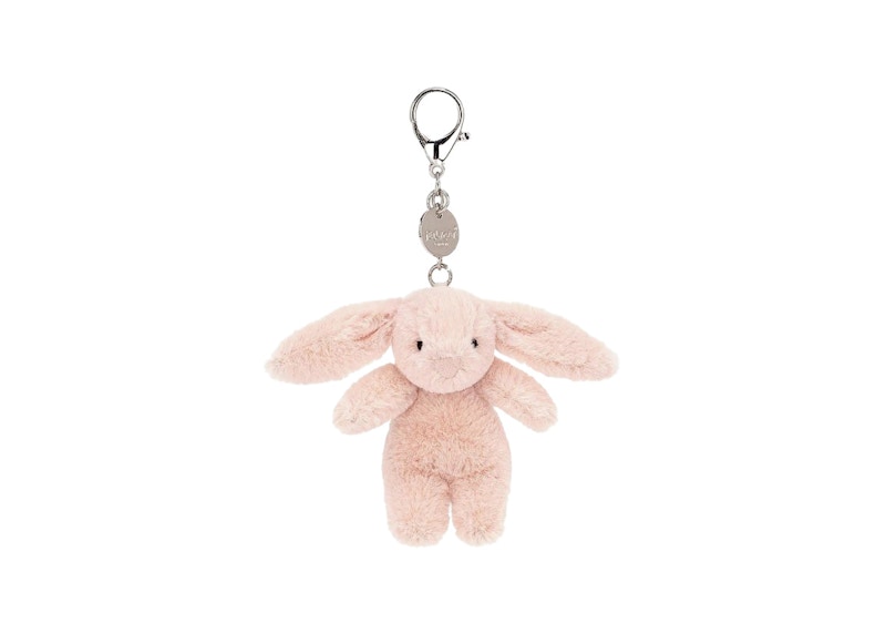 Pre-owned Jellycat Bashful Bunny Bag Charm Blush