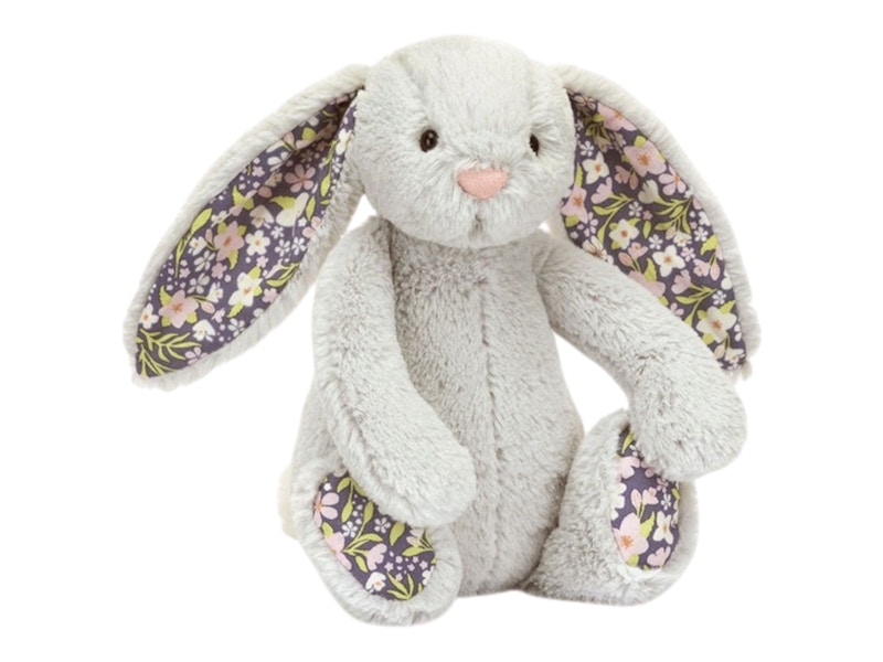 Plush Blossom Silver Bunny 'Bloom' Small - JP