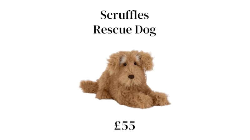 Jellycat Scruffles Rescue Dog Plush
