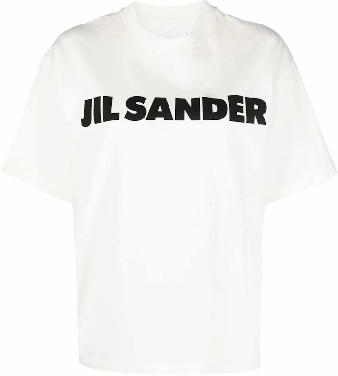 Jil Sander Women's Logo Printed T-Shirt Porcelain - SS23 - DE