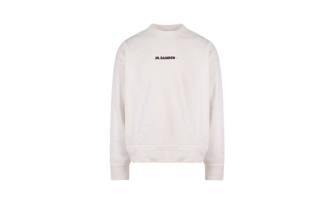 Click to view more detailed imagery on our partner's website Pre-owned Jil Sander Man Cotton Frontal Logo Sweatshirt White