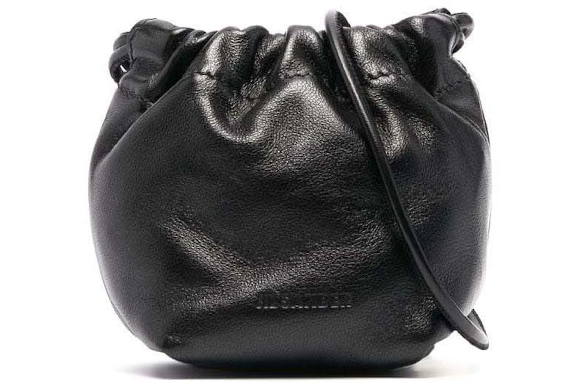 Jil Sander Mini Dumpling Bag Black in Calfsin Leather - FR