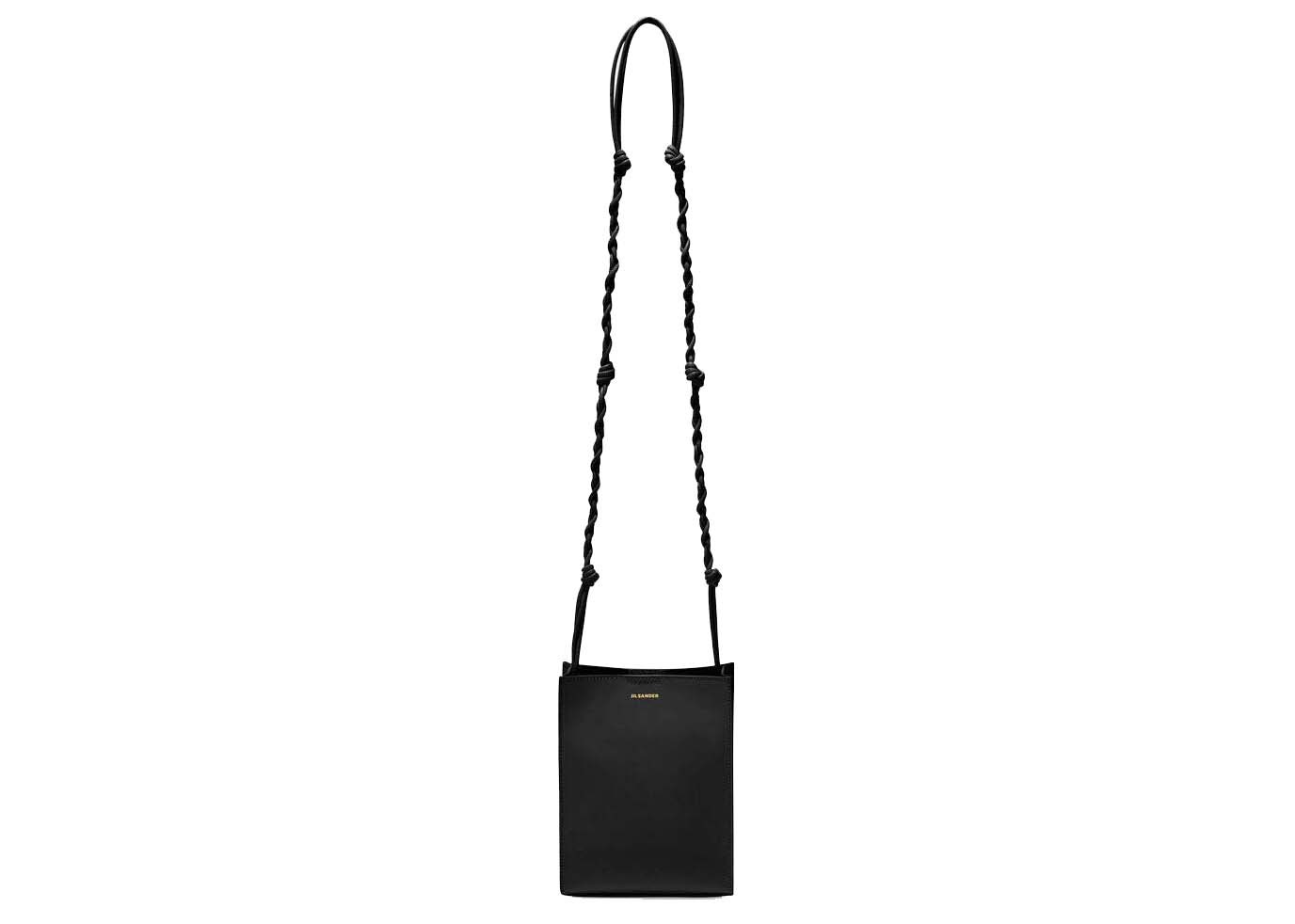 Jil Sander Tangle Small Crossbody Bag Black in Calfsin Leather ...