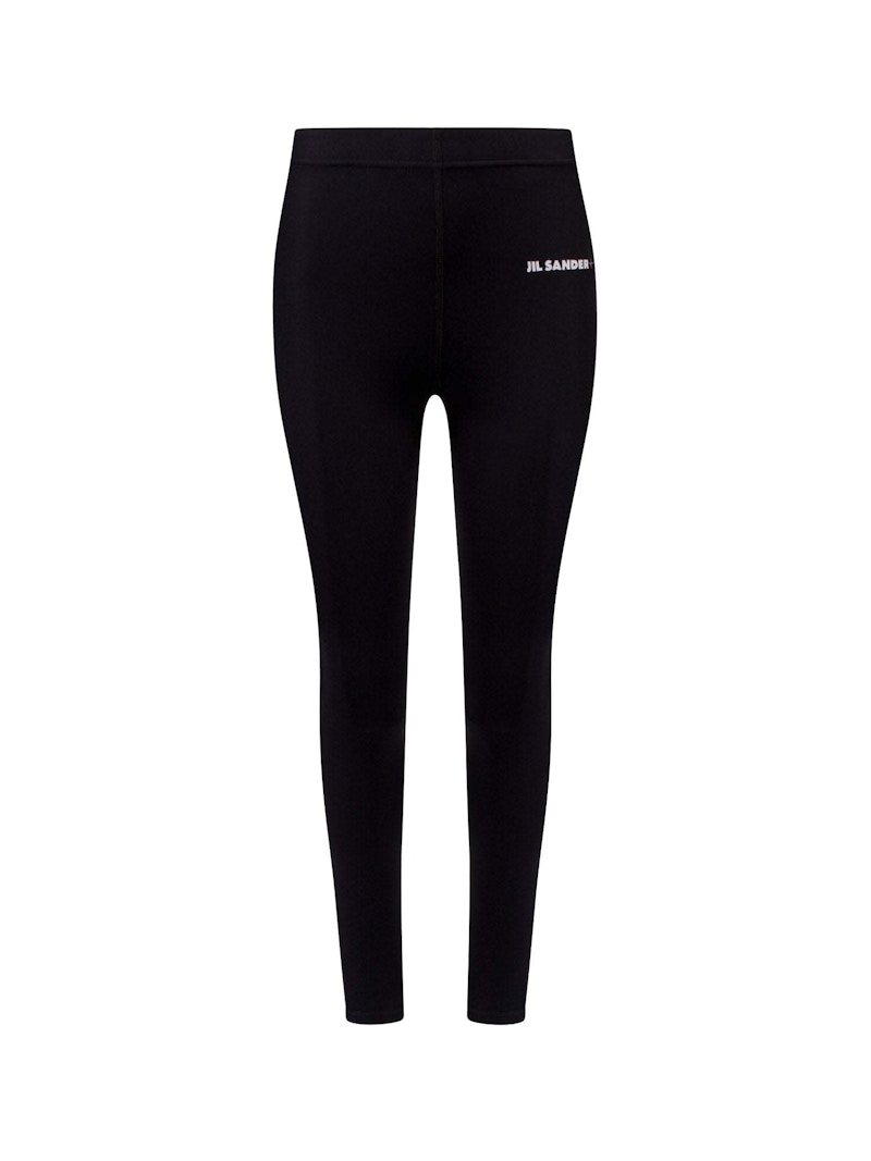 Pre-owned Jil Sander Women's  Woman Nylon Leggings In Black