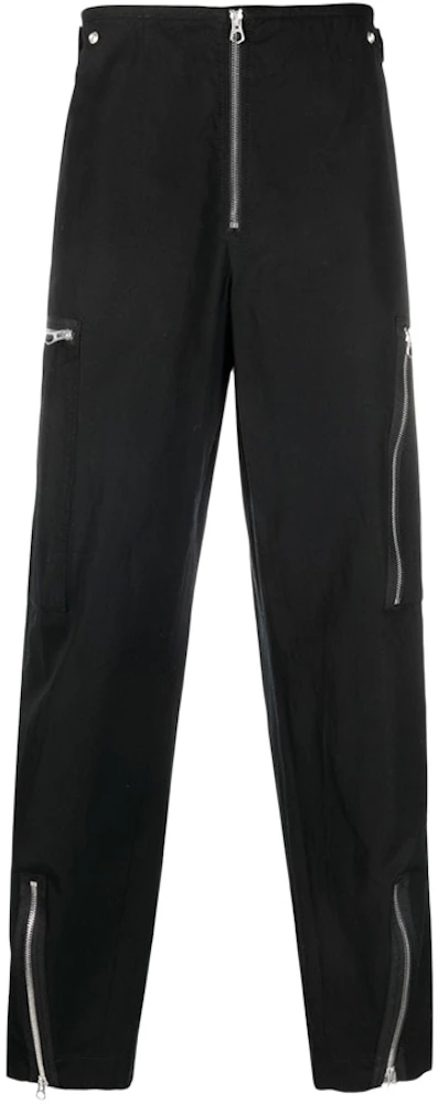 Jil Sander Zip Embellished Trousers Black Men's - SS22 - US