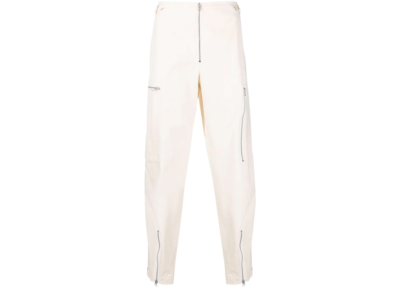 Jil Sander Zip Embellished Trousers White Men's - SS22 - US
