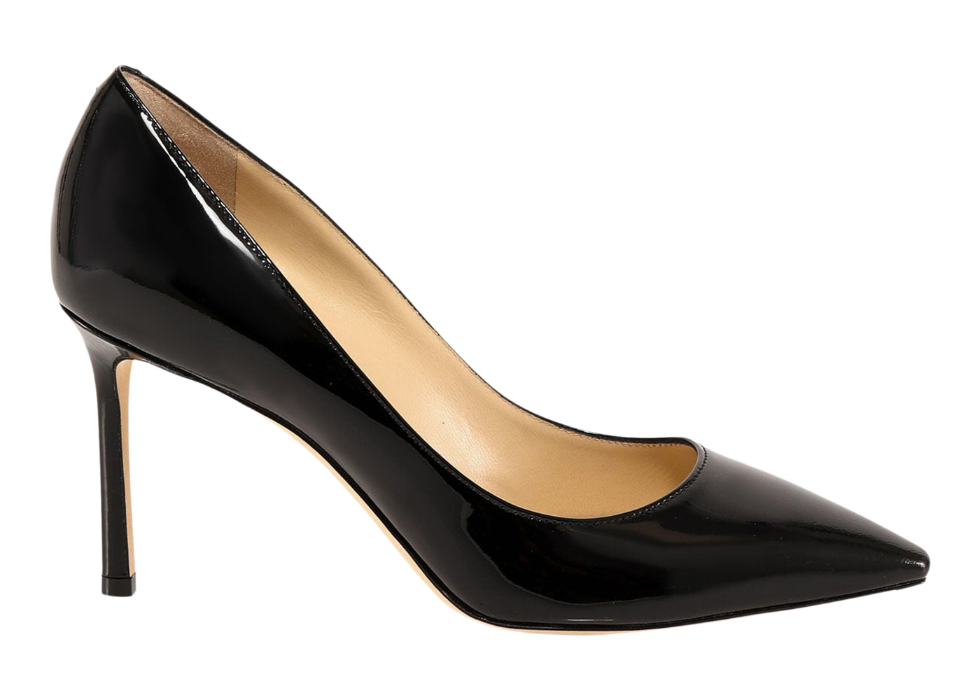 Jimmy Choo Romy 85mm Pump Black Patent Leather - ROMY85PAT#BLACK - US