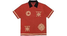 Joe Freshgoods Love Is In The Sky Button Up Brick Red