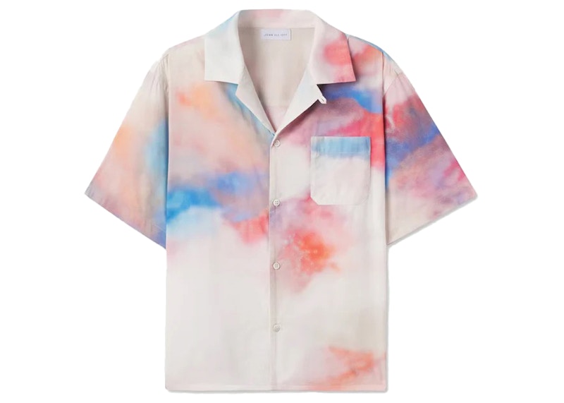 John Elliott Birds Eye Camp Shirt Multicolor - SS23 Men's - GB