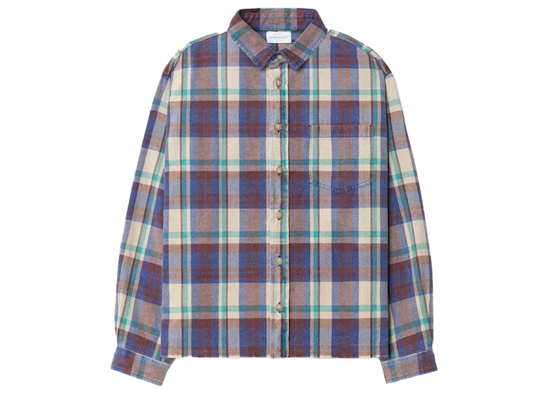 John Elliott Hemi Oversized Long Sleeve Flannel Shirt Orchard