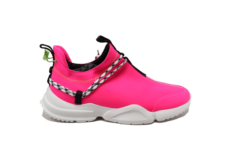 Pre-owned John Geiger Men's  002 Low Highlighter Pack Sneakers In Pink/lime In Multi