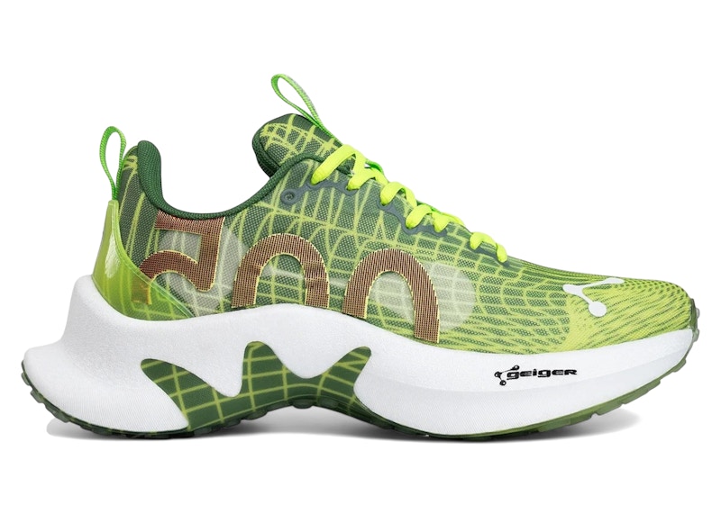 Pre-owned John Geiger Men's  005 Sneakers In Hyper Green