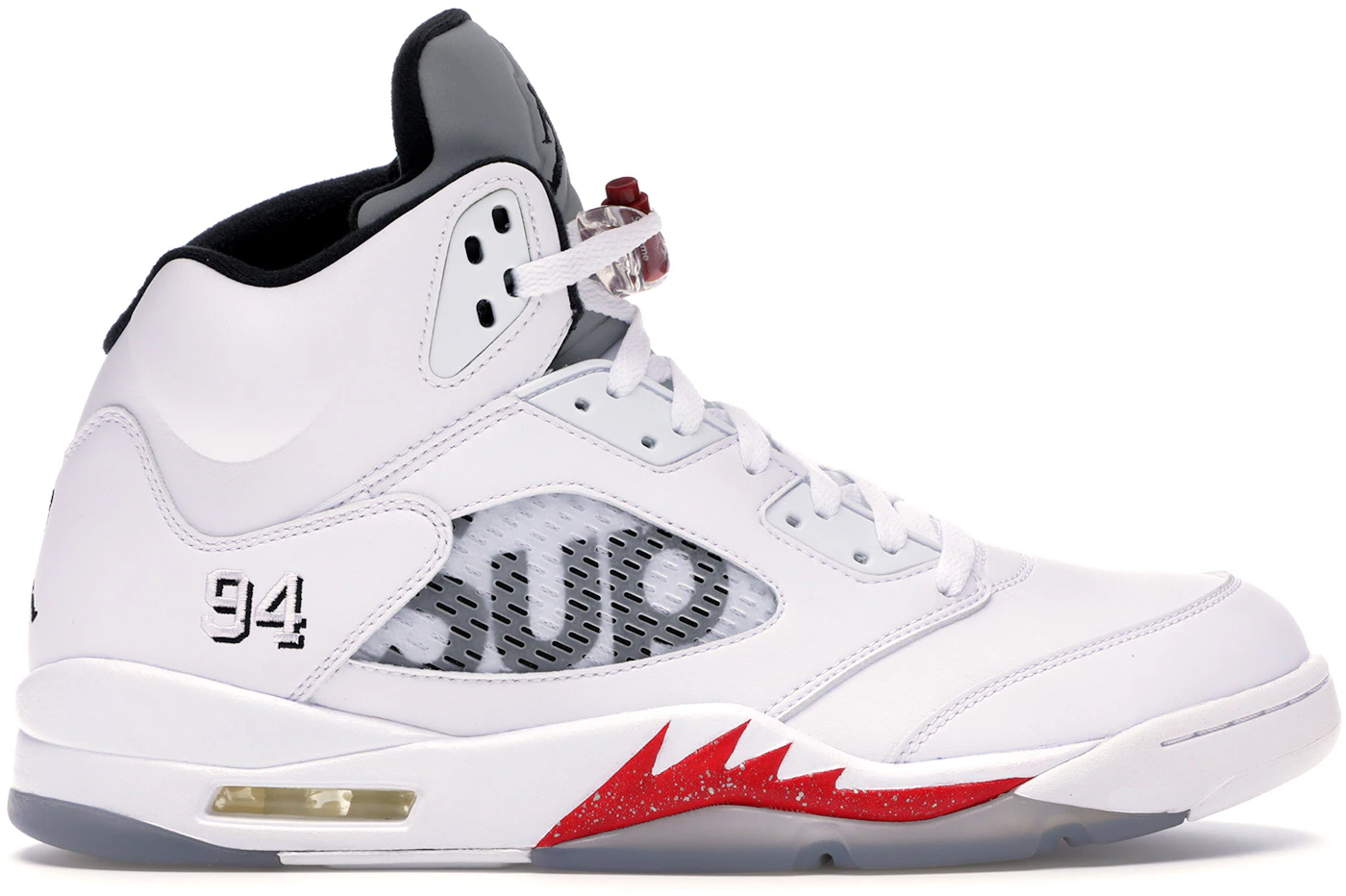 Supreme x Air Jordan 5 Retro 'White' 824371-101