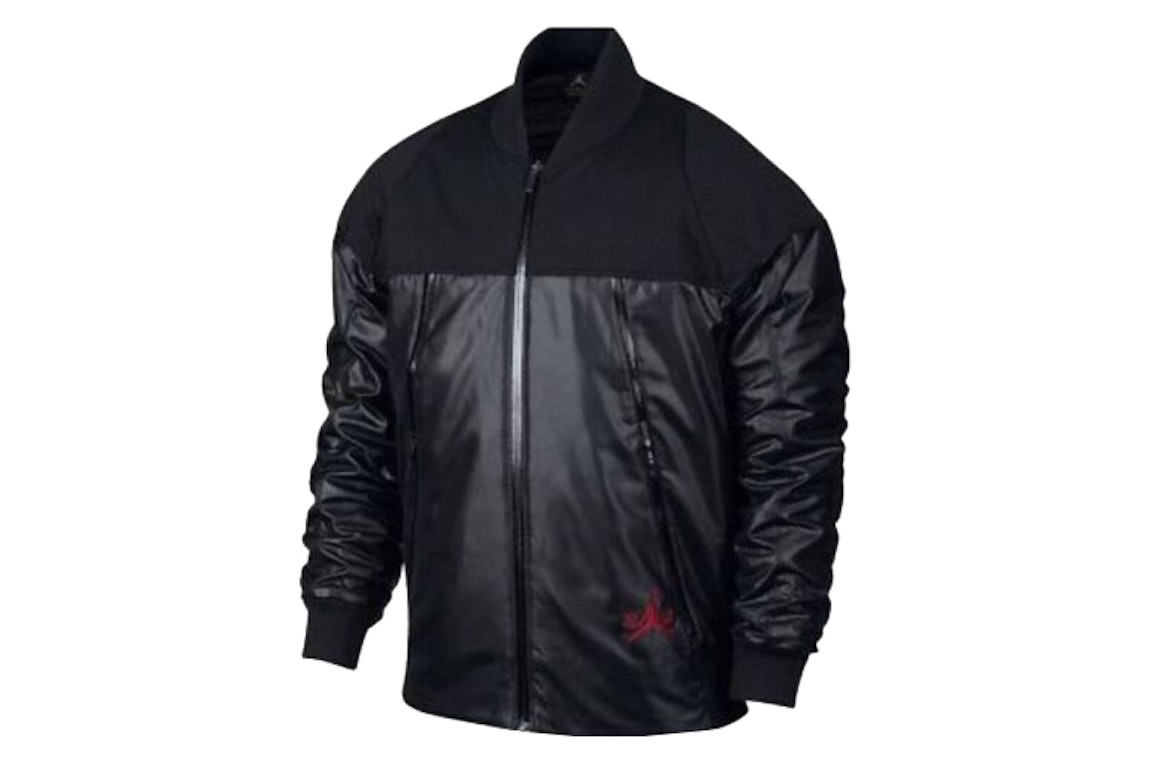 Pre-owned Jordan Aj Xi Pinnacle Jacket Black/university Red