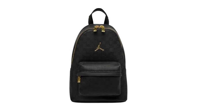 Mochila Jordan Air Jordan Monogram negro/dorada
