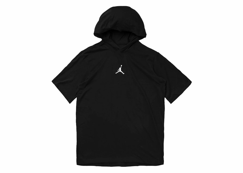 Jordan Air Performance Dri Fit S S Camiseta con capucha Negro Hombre SS24 US