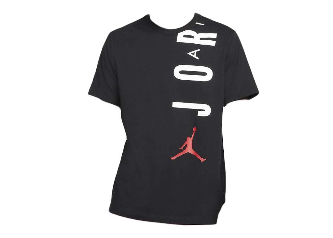 Pre-owned Jordan Air Stretch T-shirt Black/white/gym Red