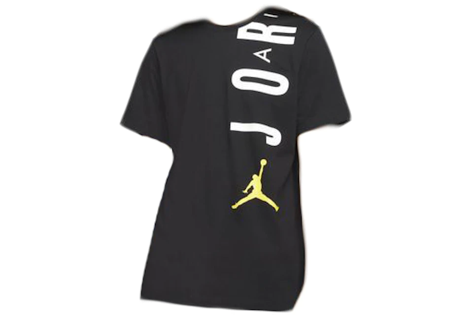 Jordan Air Stretch T-shirt Black/White/Tour Yellow
