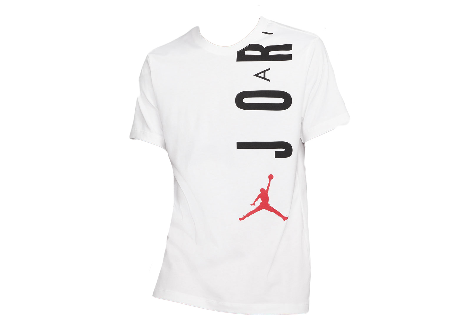 Jordan Air Stretch T-shirt White/Black/Gym Red Men's - US