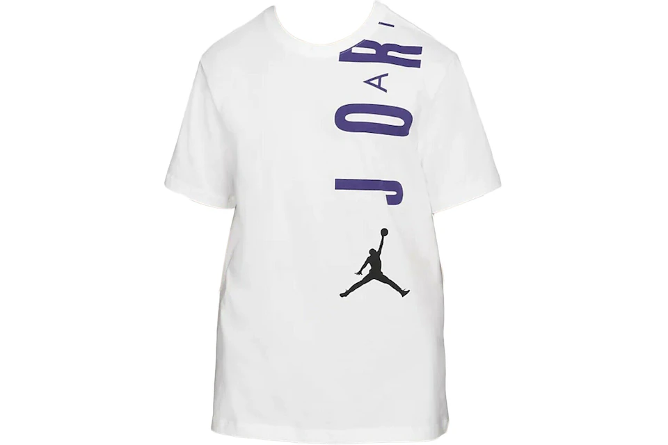 Jordan Air Stretch T-shirt White/Varsity Purple/Black