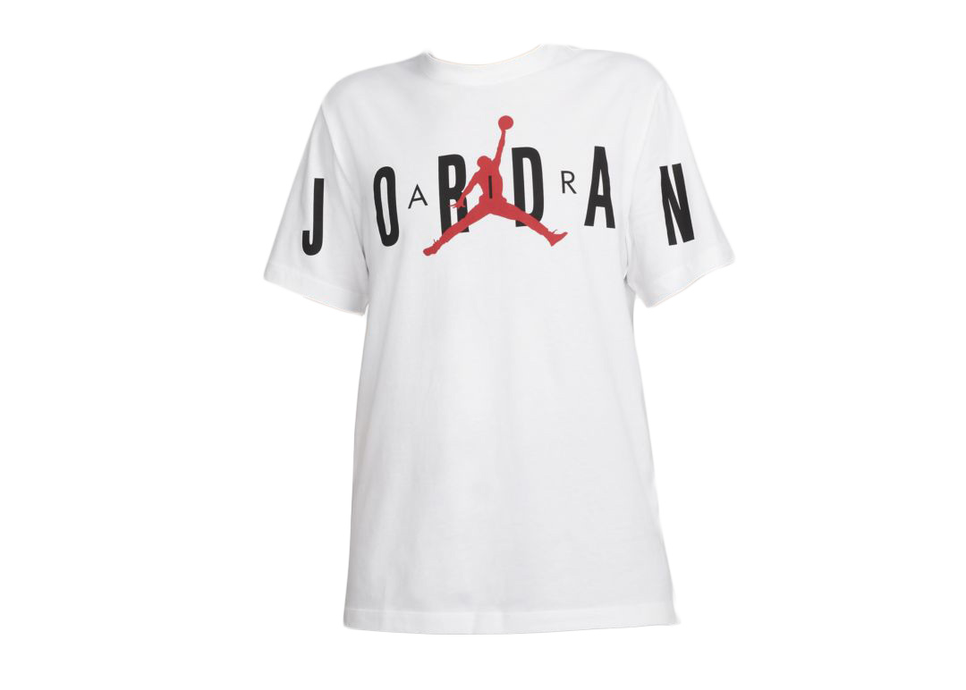 Jordan Air Stretch T-shirt Black/White/Gym Red Men's - US